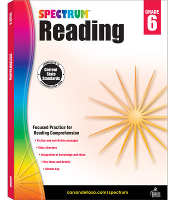 Spectrum Reading Workbook, Grade 6: Volume 25