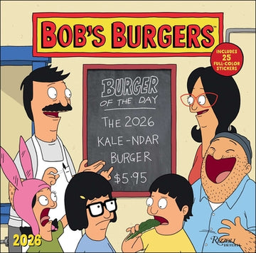 Bob's Burgers 2026 Wall Calendar (Includes Stickers)