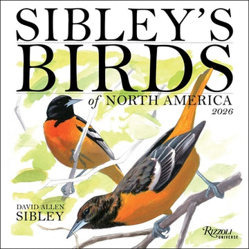 Sibley's Birds of North America 2026 Wall Calendar