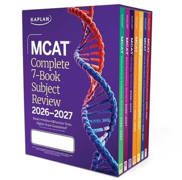 MCAT Complete 7-Book Subject Review 2026-2027, Set Includes Books, Online Prep, 3 Practice Tests