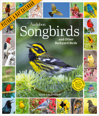 Audubon Songbirds and Other Backyard Birds Picture-A-Day(r) Wall Calendar 2026