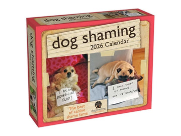 Dog Shaming 2026 Day-To-Day Calendar
