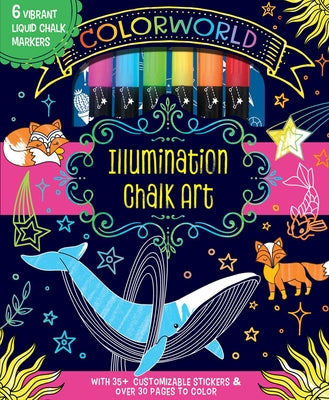 Colorworld: Illumination Chalk Art: Plus 35+ Glitter Stickers and Over 30 Pages to Color!