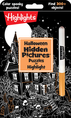 Halloween Hidden Pictures Puzzles to Highlight: Halloween Kids Book with Over 300 Hidden Objects to Seek and Find in Spooky White-On-Black Puzzles wit