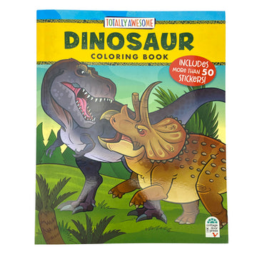 Totally Awesome Dinosaur Coloring Book with Stickers